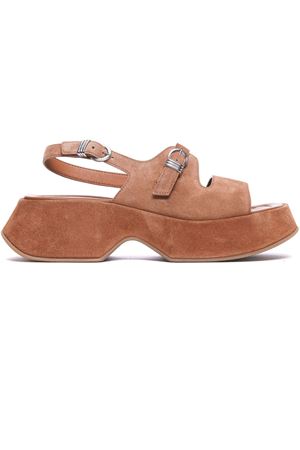 Brown suede leather sandals VIC MATIE' | 1G3260DE02X050316